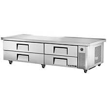 True TRCB-82-86 86" 4 Drawer Refrigerated Chef Base