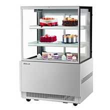 Turbo Air TBP36-54FN-S 35" Stainless Steel Refrigerated Bakery Display Case with Lift-Up Front Glass - 13 Cu. Ft.