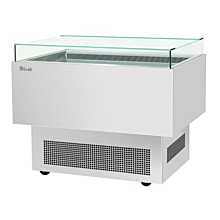 Turbo Air TOS-40PN-S 40" Stainless Steel 4-Sided Open Display Sandwich & Cheese Merchandiser - 1.9 Cu. Ft.