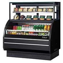 Turbo Air TOM-W-50SB-UF-N 51" Open Display Merchandiser Combination Case w/ European Straight Front Refrigerated Top Display Case - 5.6 Top/8.5 Bottom Cu. Ft.