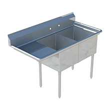 Two Compartment Sink with 14