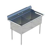  Two Compartment Sink with 12