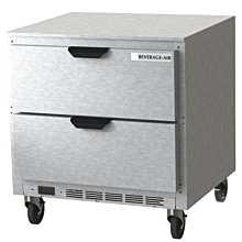 Beverage Air UCFD32AHC-2 32" Two Drawer Undercounter Freezer - 7 Cu. Ft.