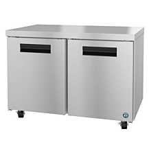 Hoshizaki UF48A 48" Steelheart Series Two-Section Undercounter Freezer with 2 Solid Hinged Doors - 14 Cu. Ft.