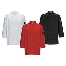 Winco UNF-6RXL Men's Red Long Sleeved Tapered Fit Chef Jacket