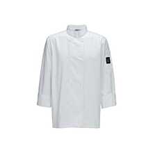 Winco UNF-6W3XL Men's White Long Sleeved Tapered Fit Chef Jacket