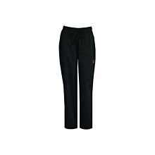 Winco UNF-8KL Women's Black Chef Pants with Drawstring