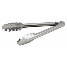Winco UT-9 9" Stainless  Heavy Weight Utility Tong