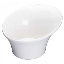 Winco WDM004-202 Priscila 7-1/4" White Round Angled Melamine Soup/Cereal Bowl