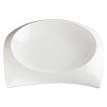 Winco WDP005-103 Ardesia Carzola 10" Porcelain Bright White Square Deep Bowl