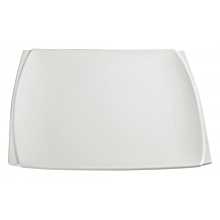 Winco WDP009-102 Bettini 10-1/2" White Porcelain Dinner Plate