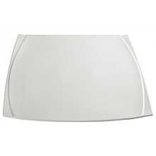 Winco WDP009-103 Bettini 14" White Porcelain Dinner Plate