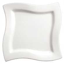 Winco WDP011-103 Cramont White 9-1/4" Porcelain Square Dinner Plate