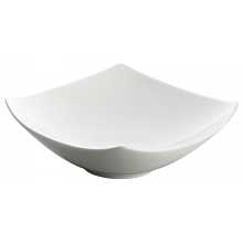 Winco WDP013-102 Lera Bright White 4-1/4" Square Porcelain Bowl