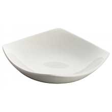 Winco WDP013-103 Lera Bright White 5-1/4" Square Porcelain Plate