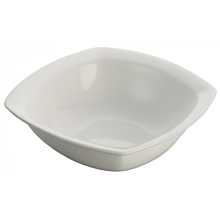 Winco WDP020-101 Kester Bright White 5-1/2" Square Porcelain Bowl