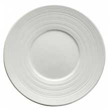 Winco WDP022-105 Ardesia Zendo Porcelain Bright White Round Plate, 6-1/2"
