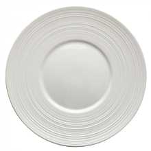 Winco WDP022-106 Ardesia Zendo Porcelain Bright White Round Plate, 8-1/8"