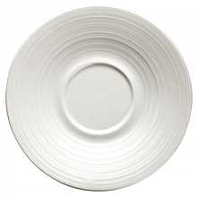 Winco WDP022-112 Ardesia Zendo Porcelain Bright White Saucer, 6"