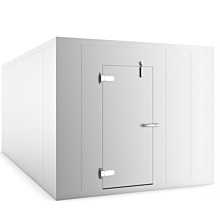 Coldline 10 x 10 Walk-in Freezer Box with Floor, Stainless Steel