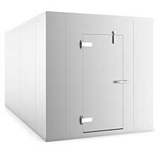 Coldline 8 x 10 Walk-in Freezer Box with Floor, Stainless Steel
