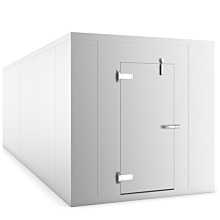 Coldline 8 x 14 Walk-in Freezer Box with Floor, Stainless Steel
