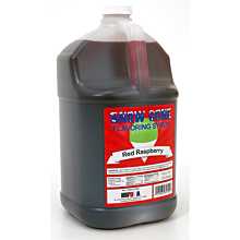 Winco 72007 1 gal Red Raspberry Snow Cone Syrup