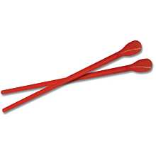 Winco Benchmark 72401 Snow Cone Spoon Straws Red 200 Per Pack