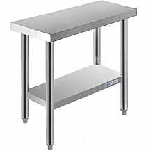 stainless worktable 14x24
