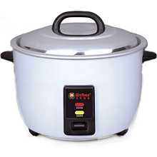 Global WRC-1060W 16" 60 Cup Cooked (30 Cup Uncooked) 120v Electric Rice Cooker/Warmer