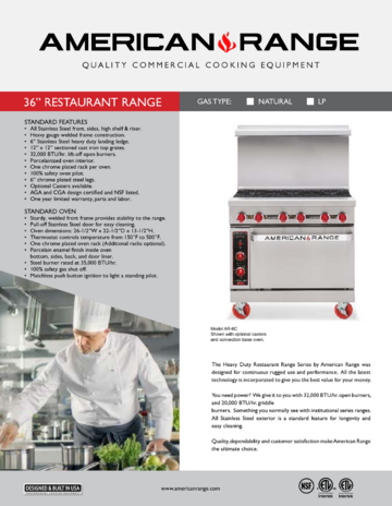 Spec Sheet Document