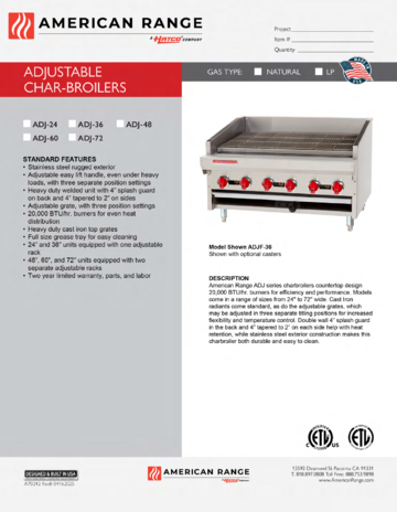 Spec Sheet Document