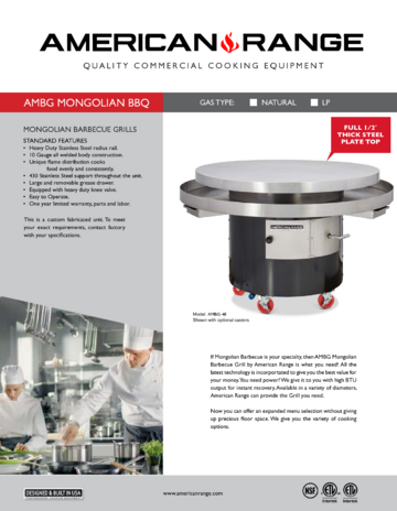 Spec Sheet Document