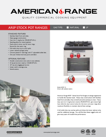 Spec Sheet Document