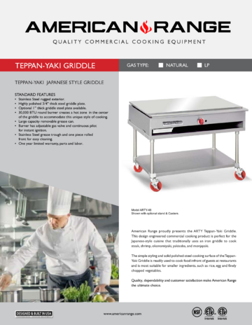 Spec Sheet Document