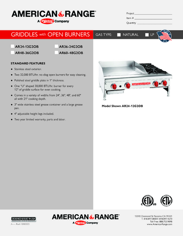 Spec Sheet Document