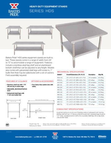 Spec Sheet Document