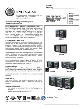 Spec Sheet Document