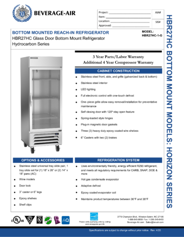 Spec Sheet Document