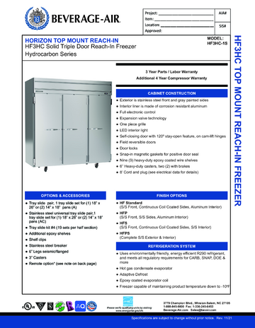 Spec Sheet Document