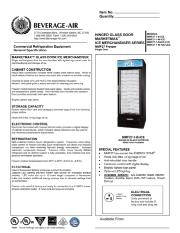 Spec Sheet Document