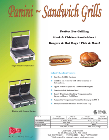 Spec Sheet Document