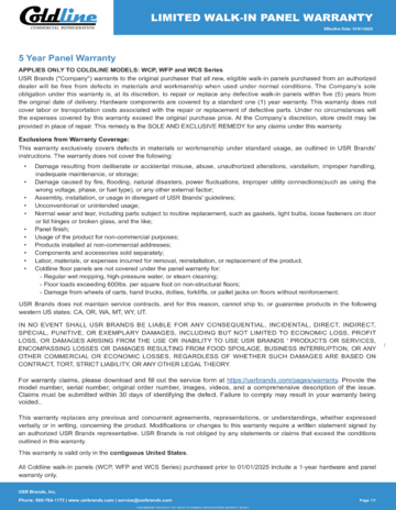 Warranty Document