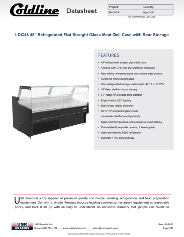 Spec Sheet Document
