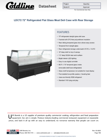 Spec Sheet Document