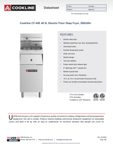 Spec Sheet Document