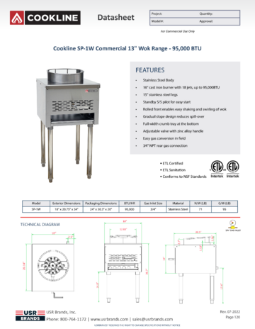 Spec Sheet Document