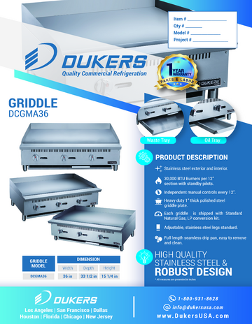 Spec Sheet Document