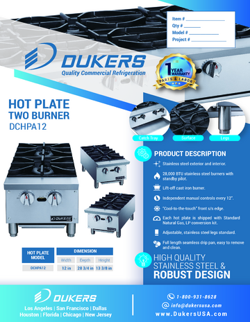 Spec Sheet Document