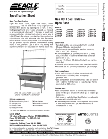 Spec Sheet Document